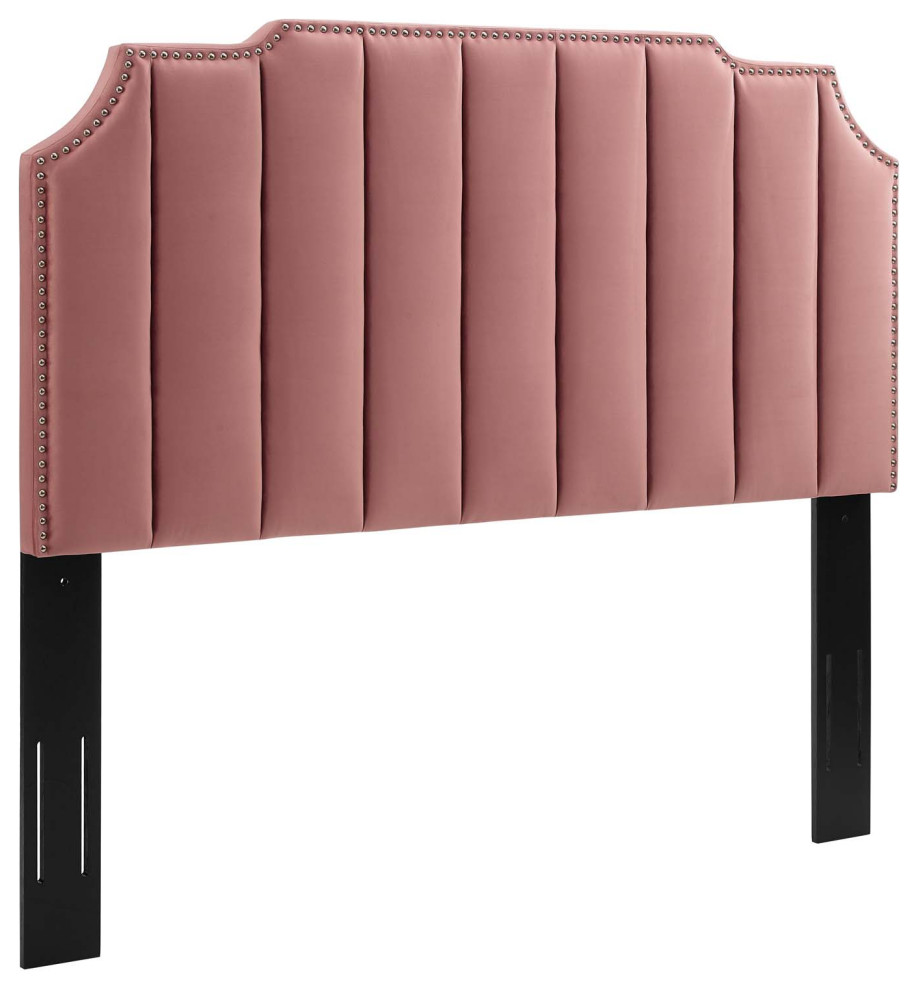 Rosalind Performance Velvet King/Cal King Headboard   Contemporary   Headboards   by ShopFreely  Houzz