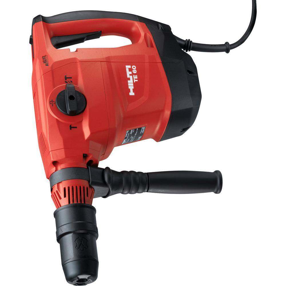 Hilti 120-Volt Corded TE 60 AVR SDS Max Combination Hammer Drill Kit with Cord TE-YX 78 in Bit and TE-YP Pointed Chisel 3564151