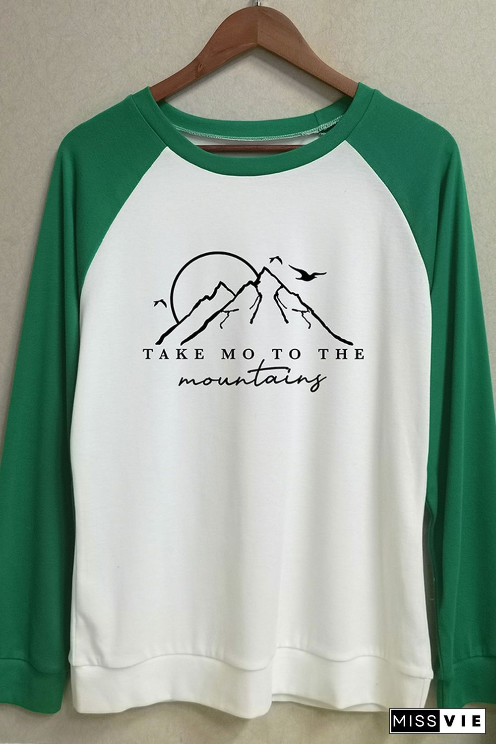 Take Me to the Mountains Long Sleeve Graphic Tee Wholesale