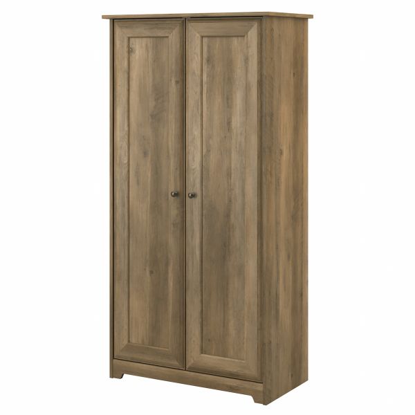 Bush Furniture Cabot Tall Storage Cabinet with Doors in Reclaimed Pine