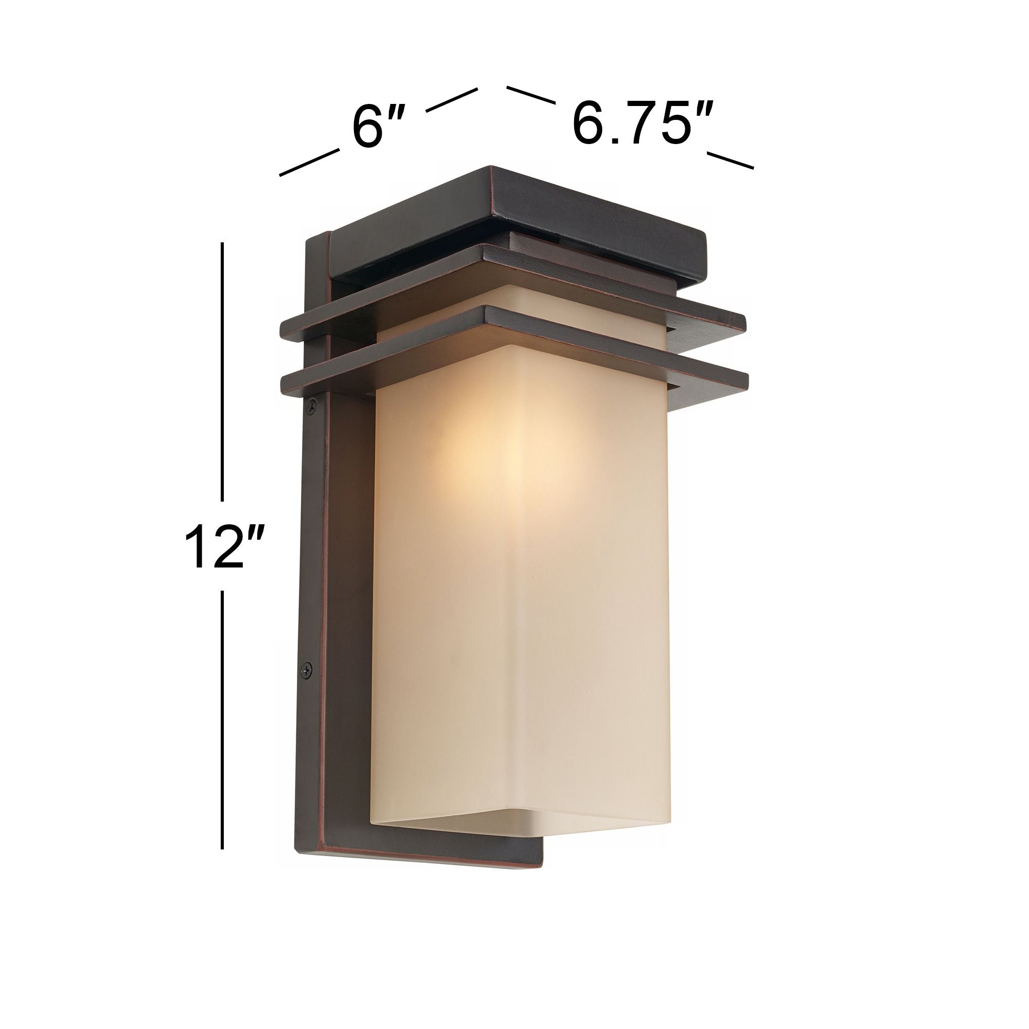 Franklin Iron Works Mission Outdoor Wall Light Fixture Oil Rubbed Bronze 12