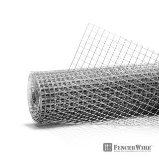 Fencer Wire 12 in. x 3 ft. x 100 ft. 19-Gauge Hardware Cloth Metal Wire Mesh Galvanized Welded Cage Wire CA19-3X100MF12@HD