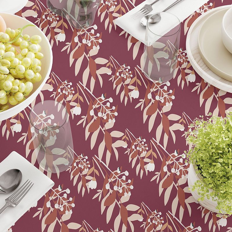 Square Tablecloth， 100% Polyester， 54x54， Autumn Branches