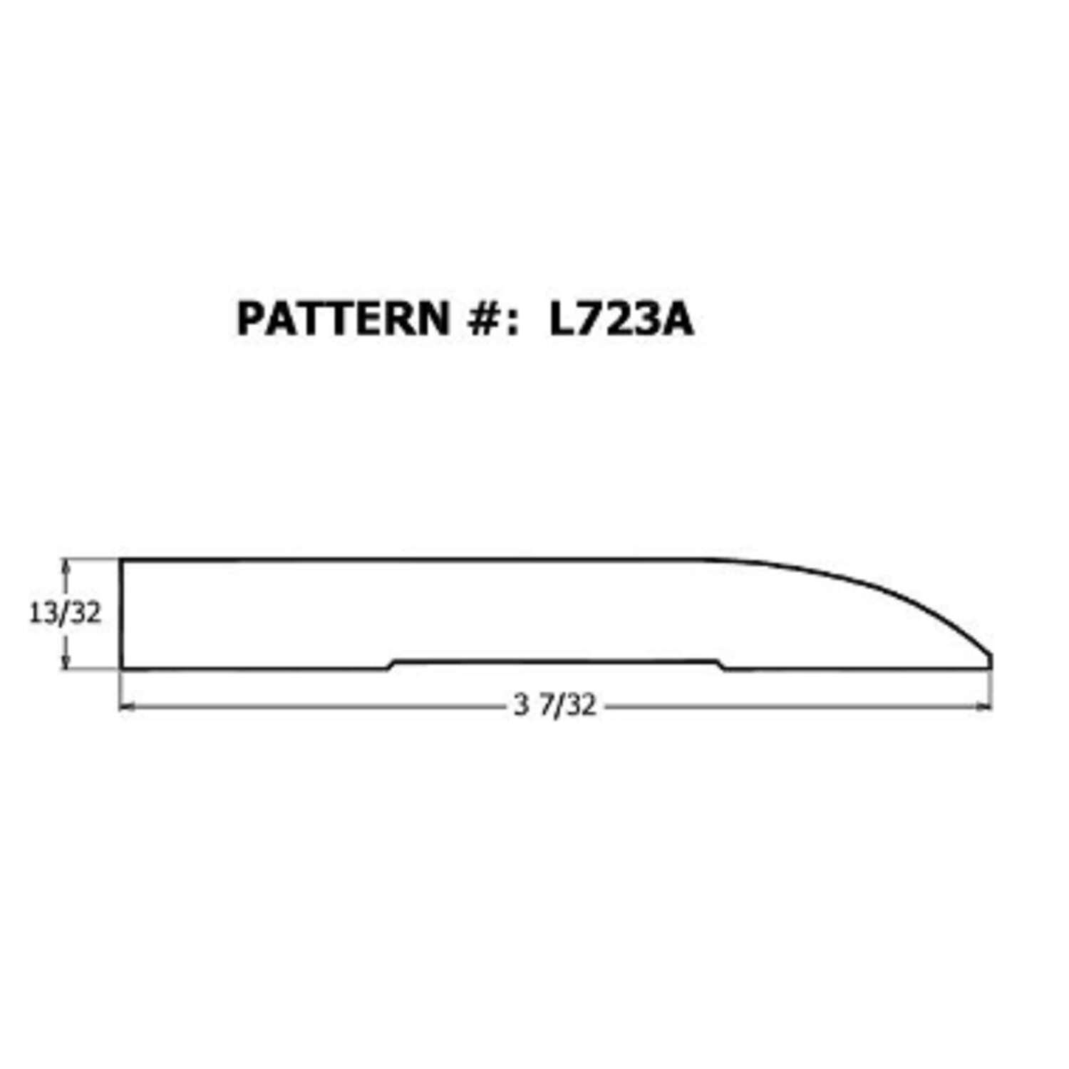 Alexandria Moulding 13/32 in. H X 3-7/32 in. W X 8 ft. L Unfinished Natural Pine Molding