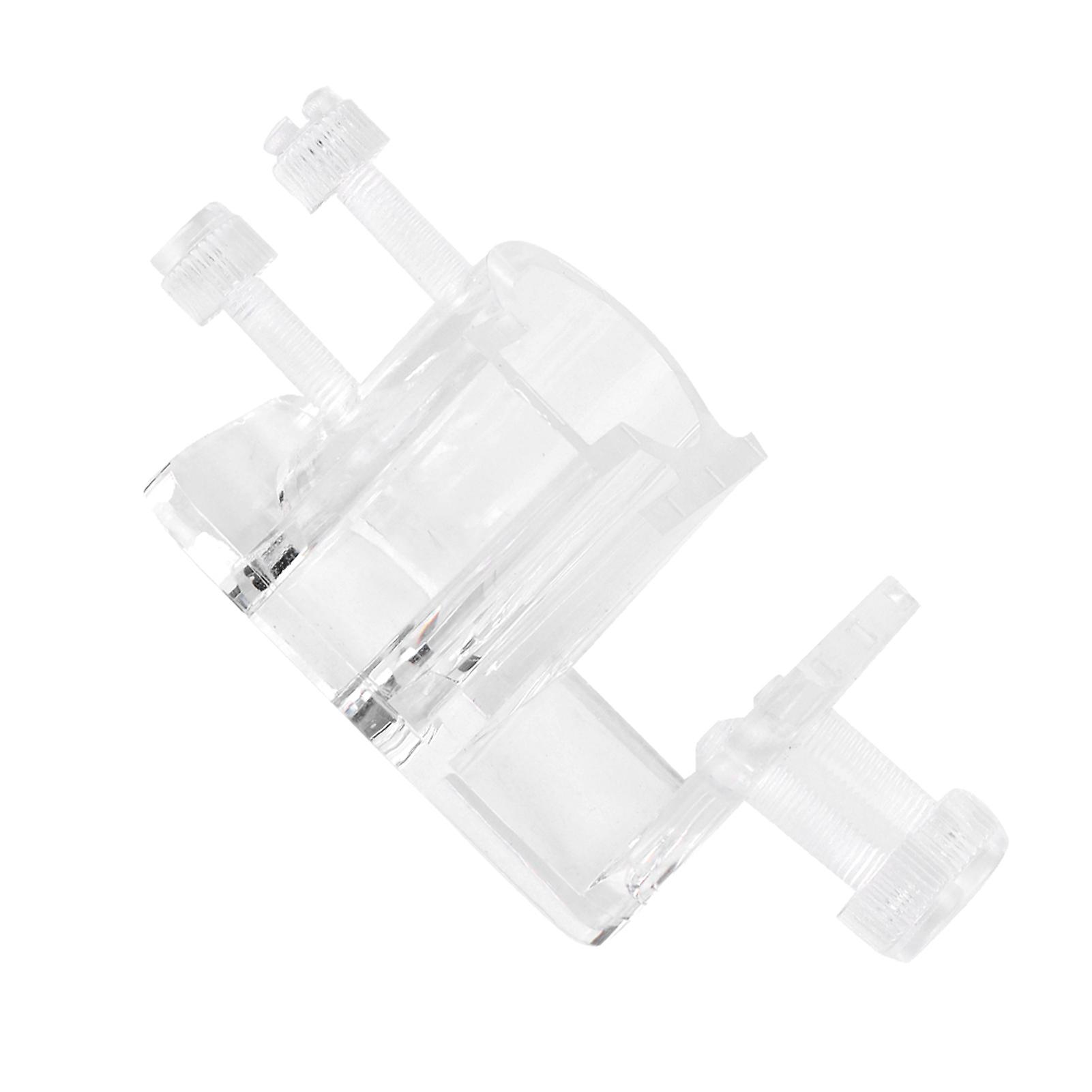 High Transparent Acrylic In And Out Water Pipe Fixation Clamp Single Hole For Fish Tank Aquarium21mm