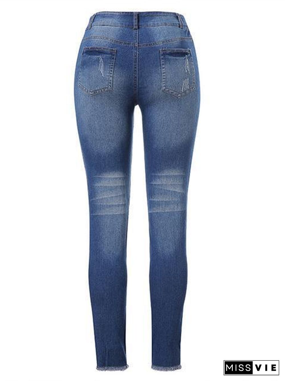 Cuffed Skinny Fit Jeans