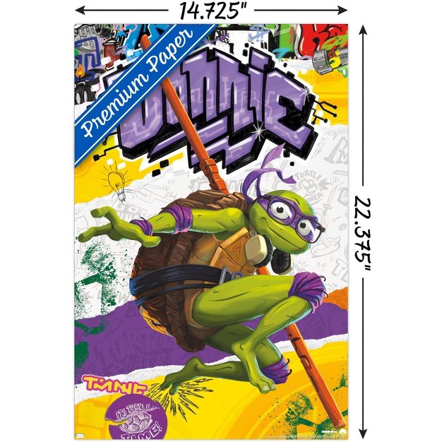 Trends International Teenage Mutant Ninja Turtles Mutant Mayhem Donatello Unframed Wall Poster Prints