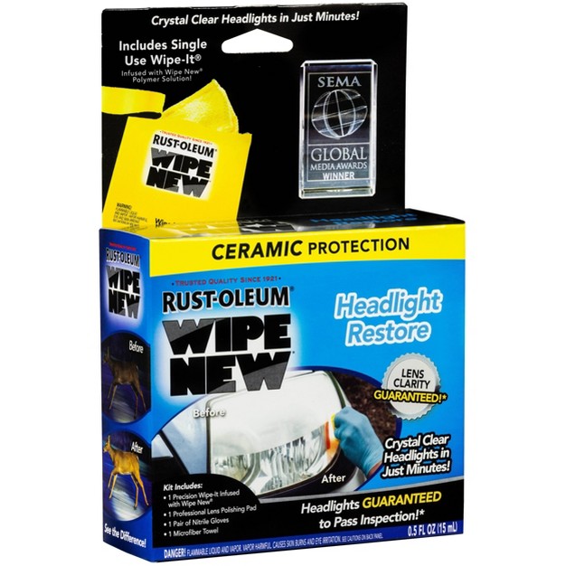 As Seen On Tv Wipe New Headlight Restore Automotive Glass Cleaner