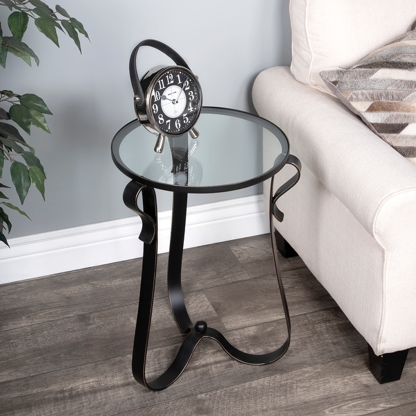 Butler Oddrya Metal and Glass End Table