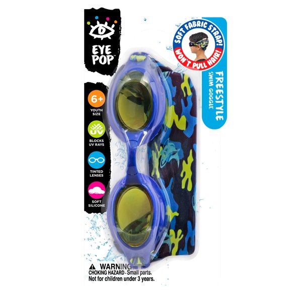 Eye Pop Blue and Yellow Swimming Sport Goggles