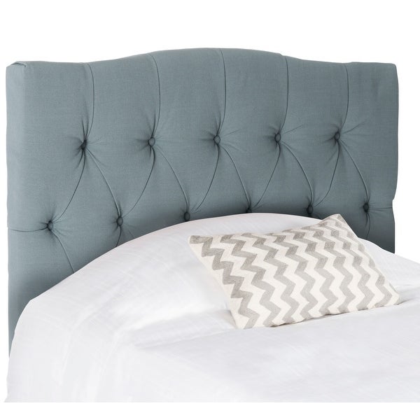 SAFAVIEH Axel Sky Blue Upholstered Tufted Headboard (Twin) - - 11081511