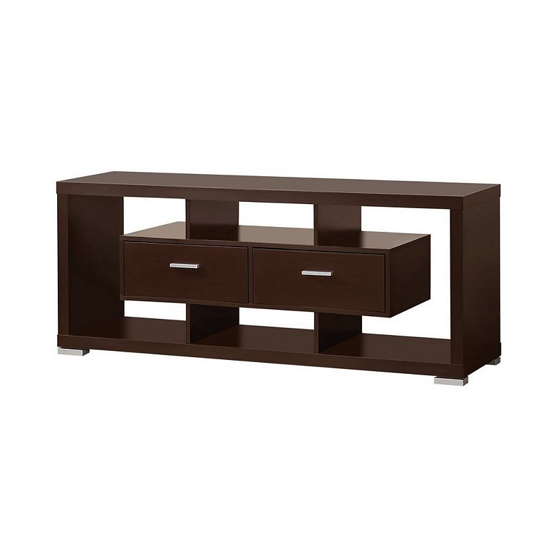 Glamorous Modern Style tv console， Brown