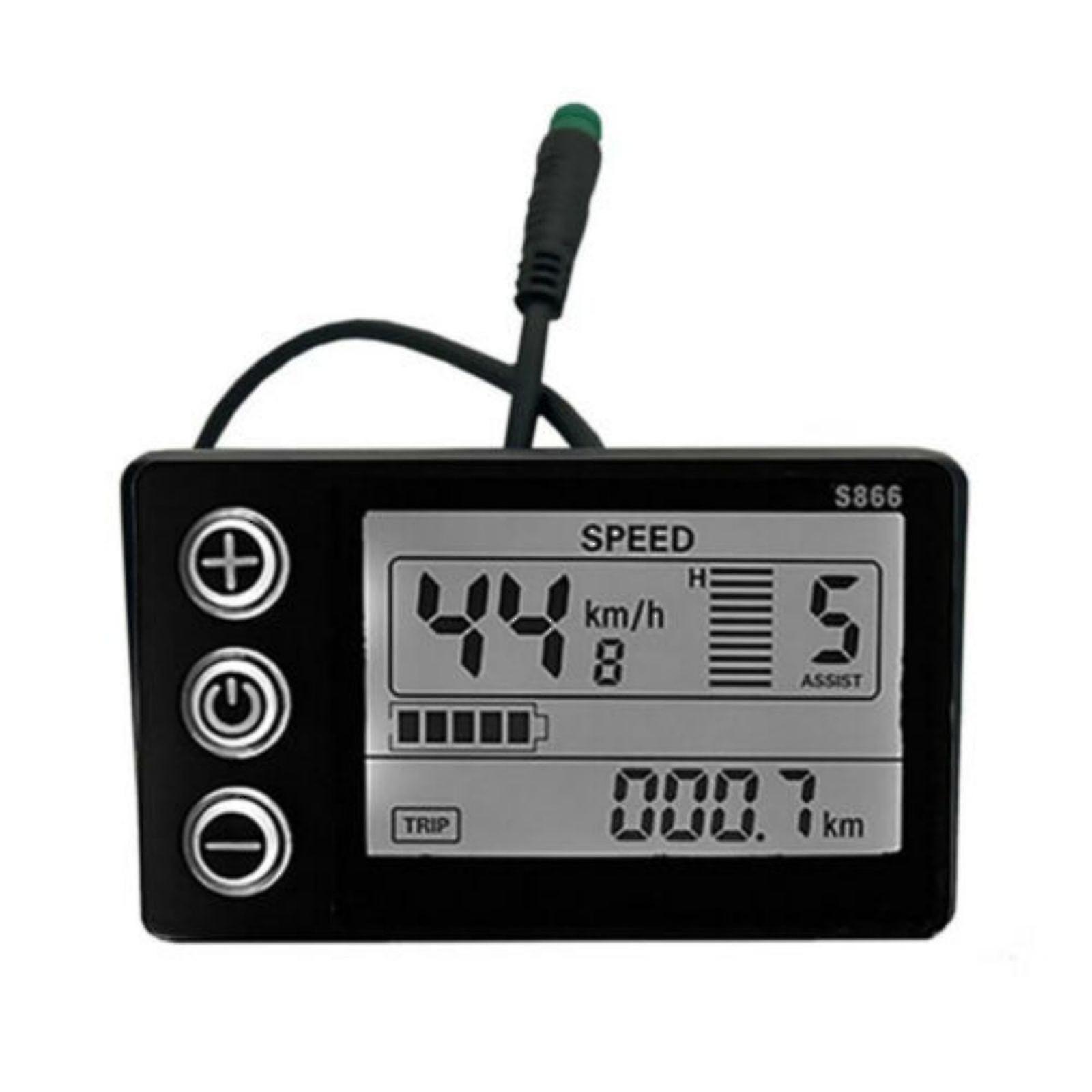 Electric Bike S866 24-48v Lcd Display Meter Control Panel For E-bike Scooter