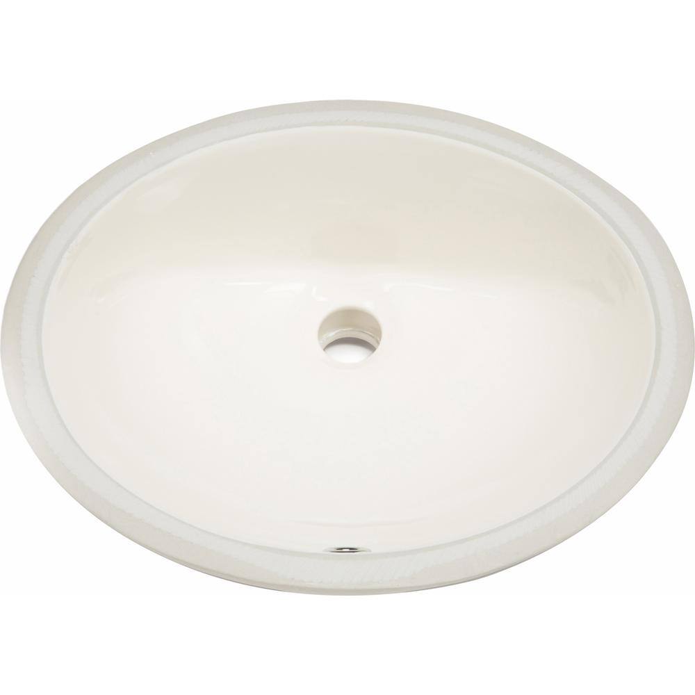 16-Gauge-Sinks 19.5 in. Undermount Bathroom Sink in Biscuit 16GS-539