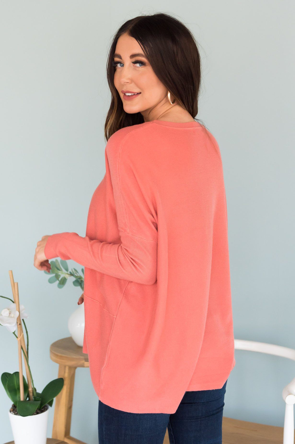 Crazy About You Modest Sweater