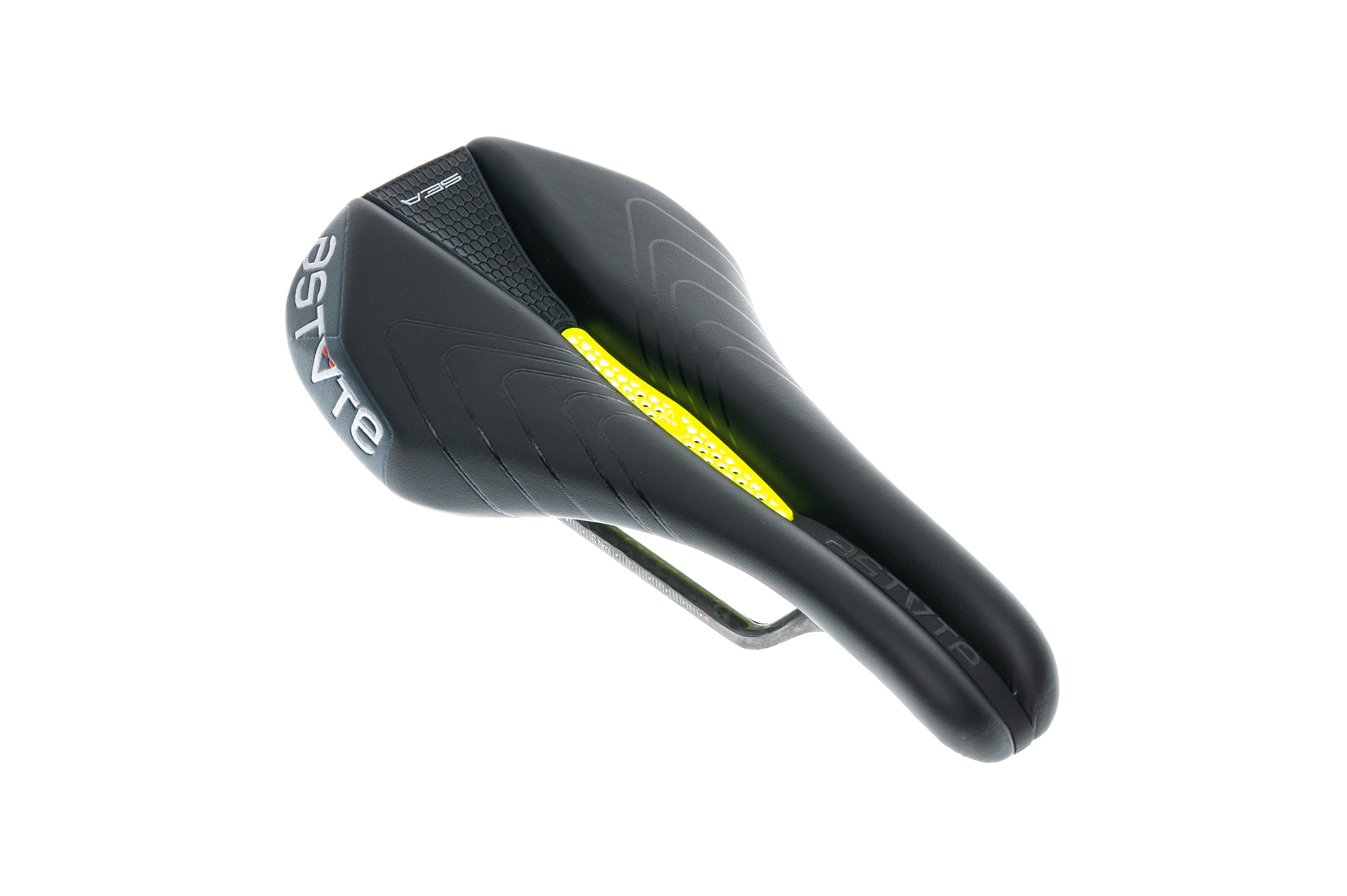 Astute SeaLite VT Saddle 138mm Carbon Rails Black/Yellow