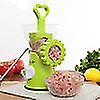 Meat Grinder Manual Processor Food Meat Grinder Kitchen Machine Sausage Machine Stuffing Vegetable Chopper Blender Household Stuffing Tool(green)