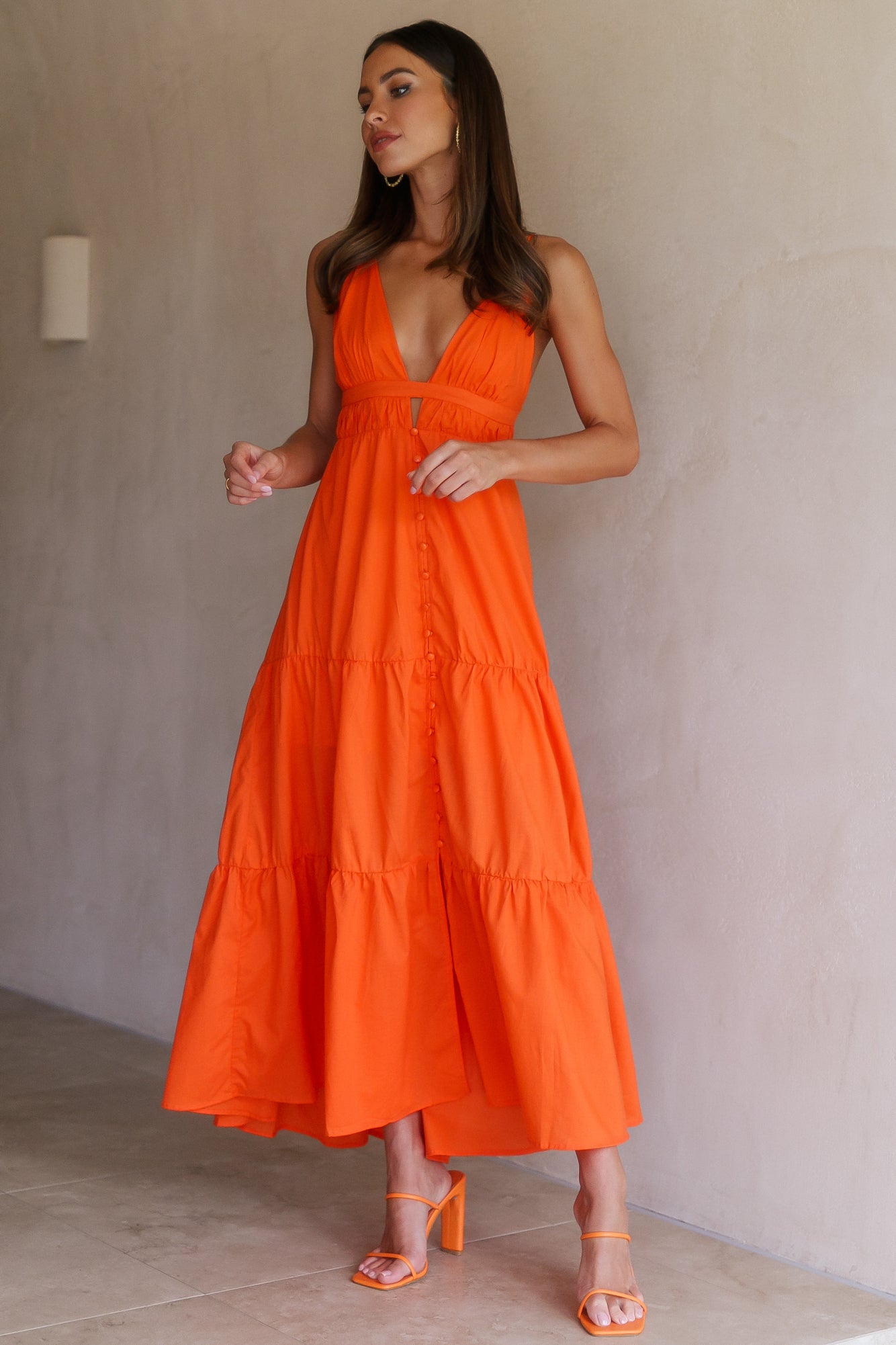 So Loveable Maxi Dress Orange