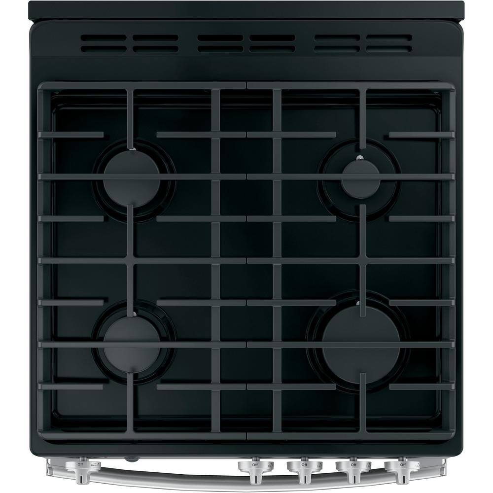 GE 24 in. 2.9 cu ft. Freestanding Gas Range in Stainless Steel JGAS640RMSS