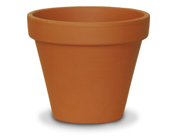 Ceramo 4 inch Red Clay Standard Pot SBX-4-J