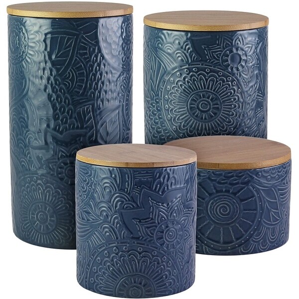 4 Piece Kitchen Canister Set - Extra Large: 8.23