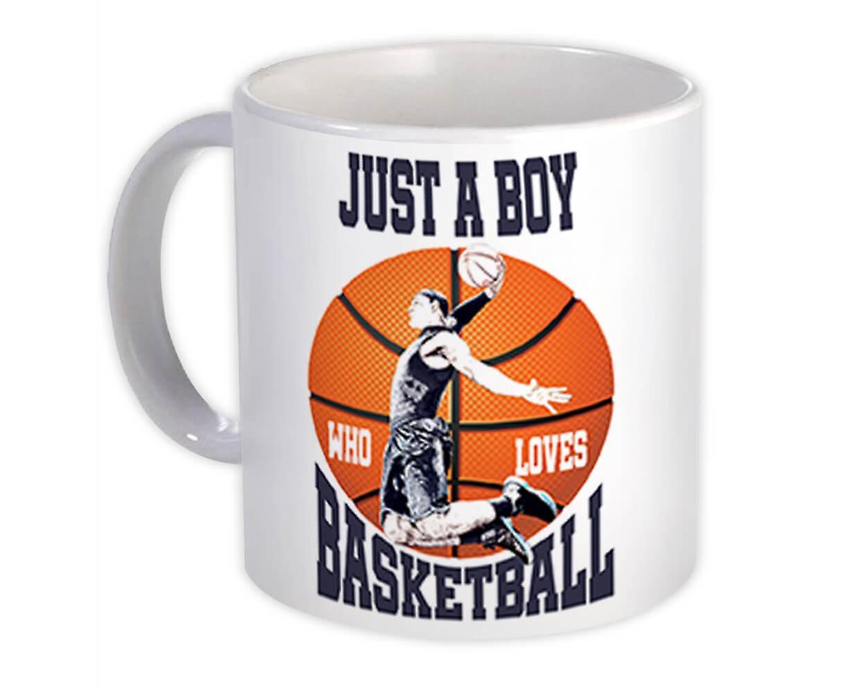 Gift Mug: Boy Loves Basketball For