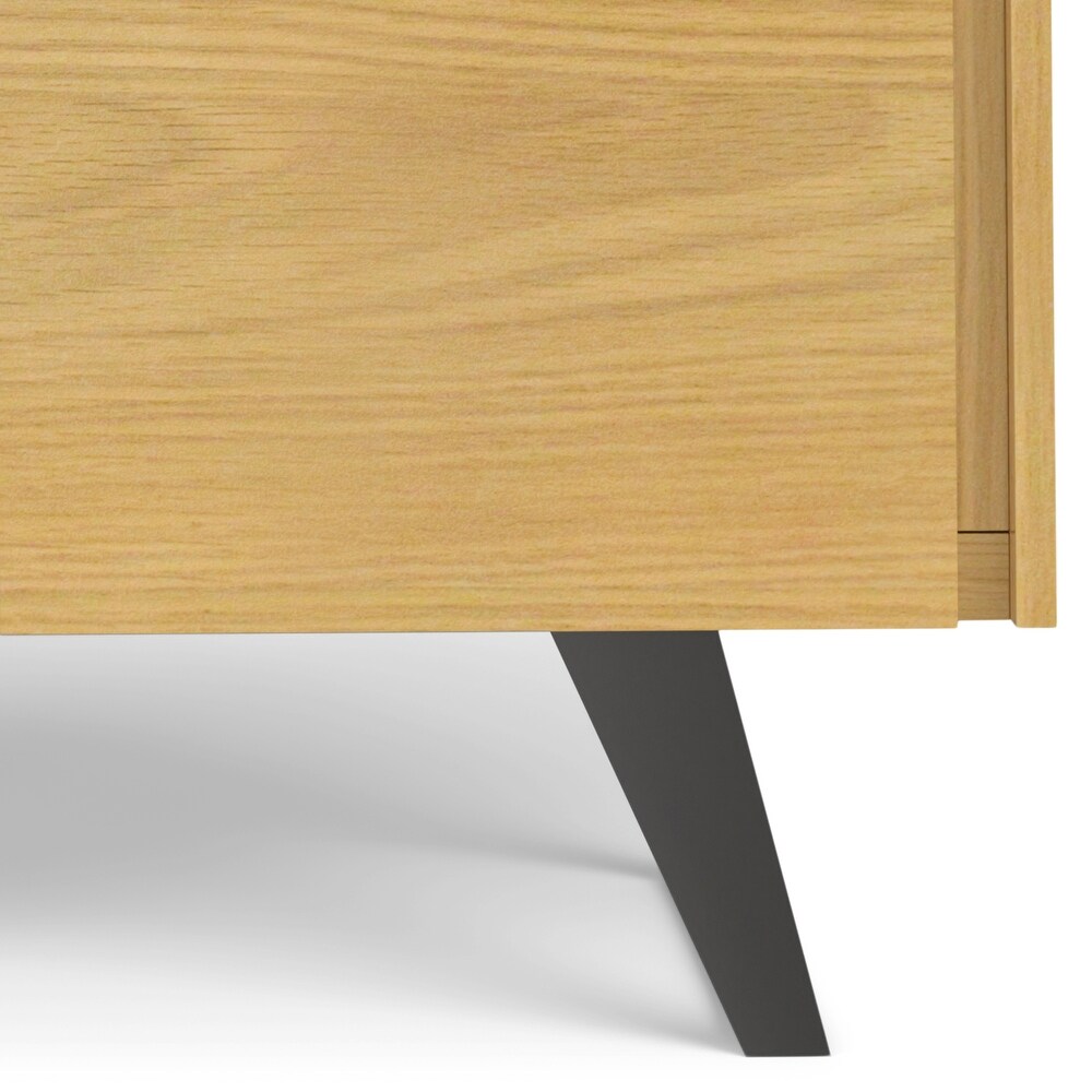 WYNDENHALL Mitchell SOLID WOOD and Metal 39 inch Wide Modern Industrial Medium Storage Cabinet   39\