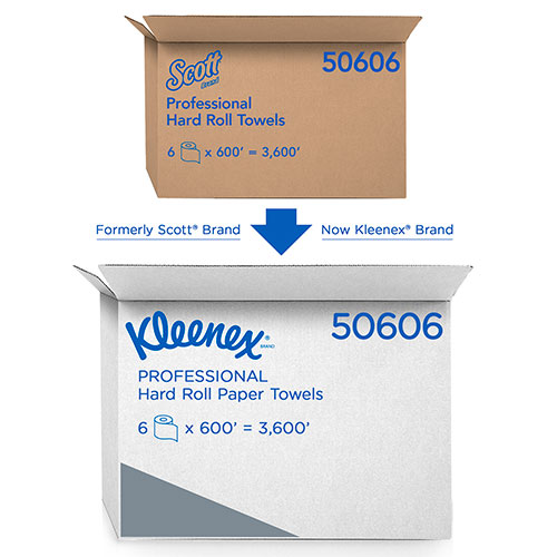 Kimberly-Clark Kleenex Hard Roll Paper Towels (50606) with Premium Absorbency Pockets | 1.75