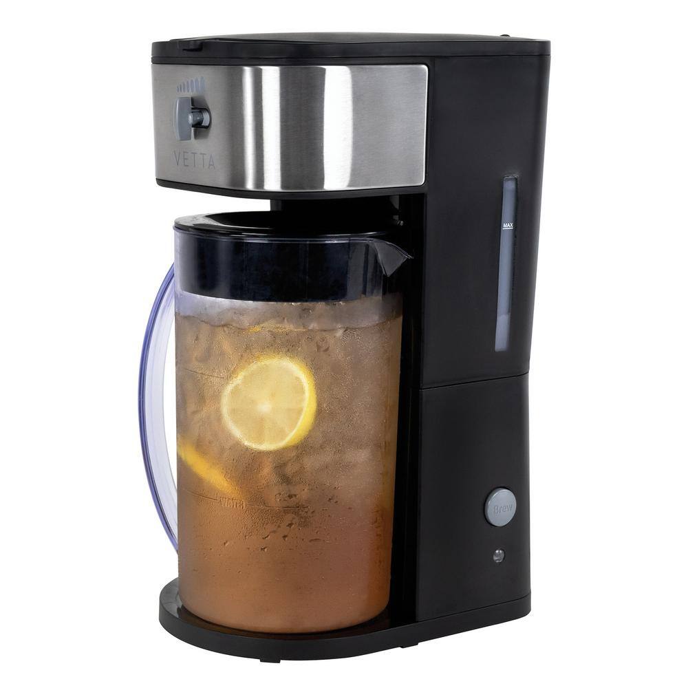 VETTA 10-Cup Black Iced Tea and Coffee Maker with Adjustable Strength Selector VTM-101