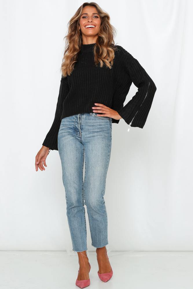 Knee Deep Knit Black