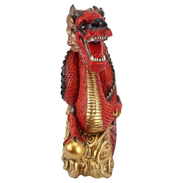 Design Toscano Asian Zen Dragon Garden Welcome Statue Multicolored