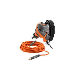 RIDGID Pneumatic 3-12 in. Full-Size Palm Nailer with 14 in. 50 ft. Lay Flat Air Hose R350PNF-R5025LF