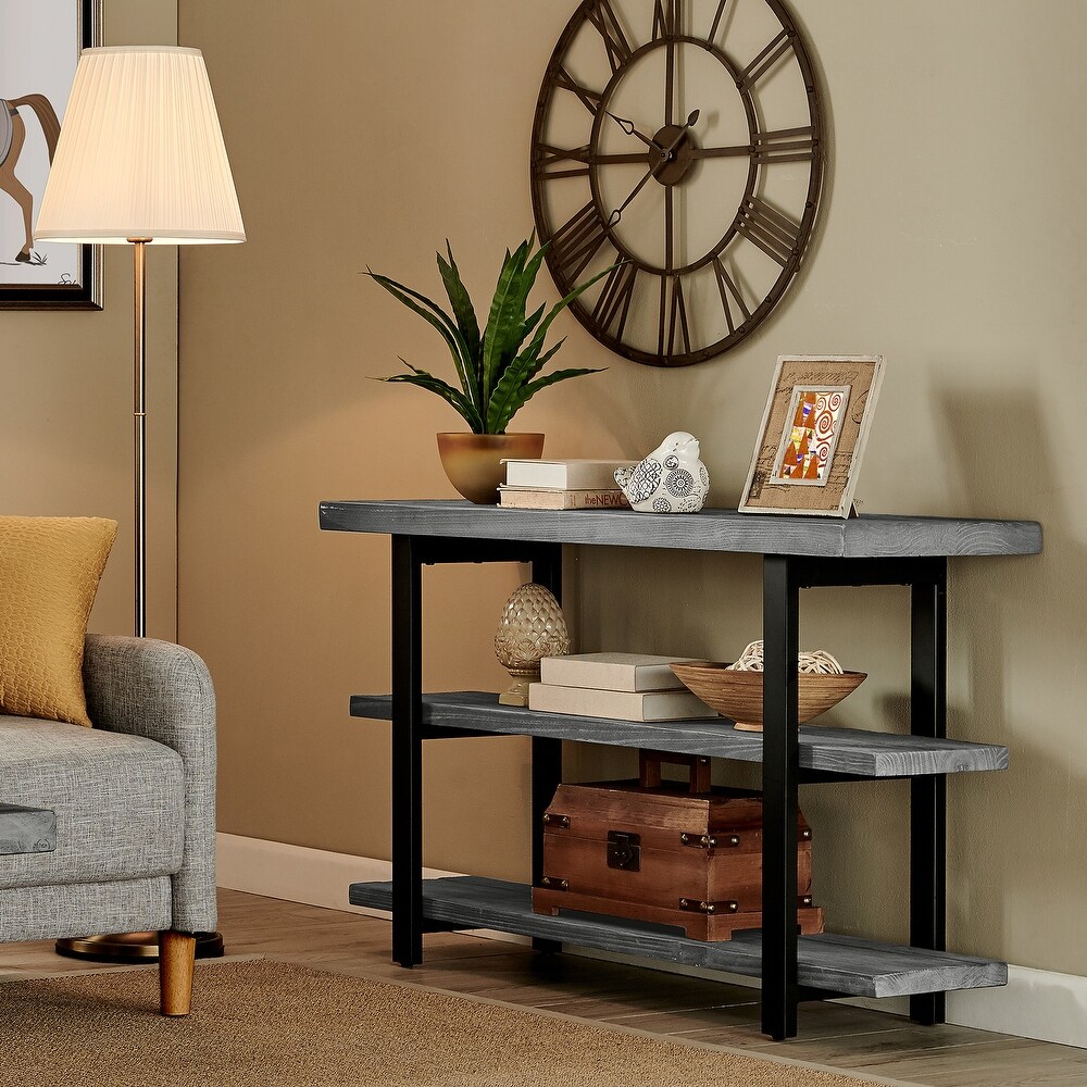 Carbon Loft Lawrence Rustic Media Console