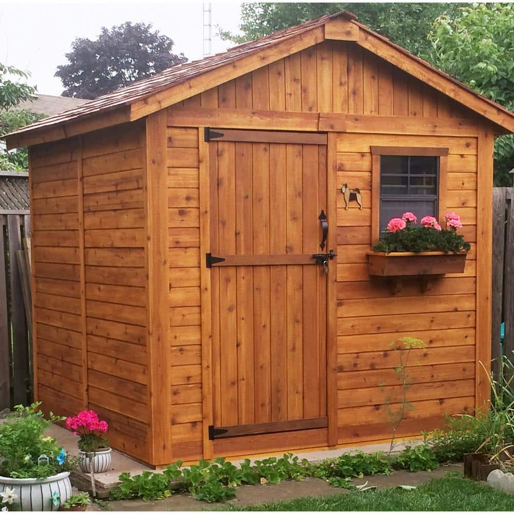 Outdoor Living Today 8 ft. x 8 ft. Western Red Cedar Gardener Shed G88