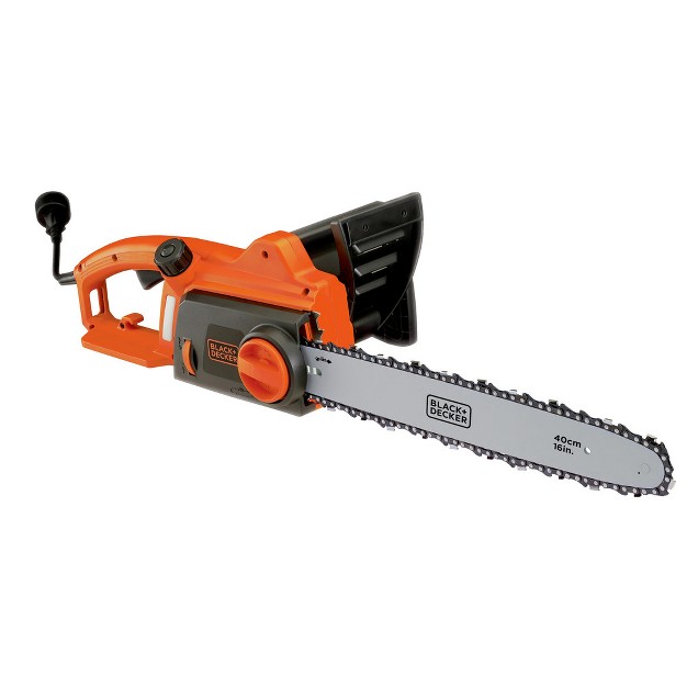 Black amp Decker Cs1216 120v 12 Amp Brushed 16 In Corded Chainsaw