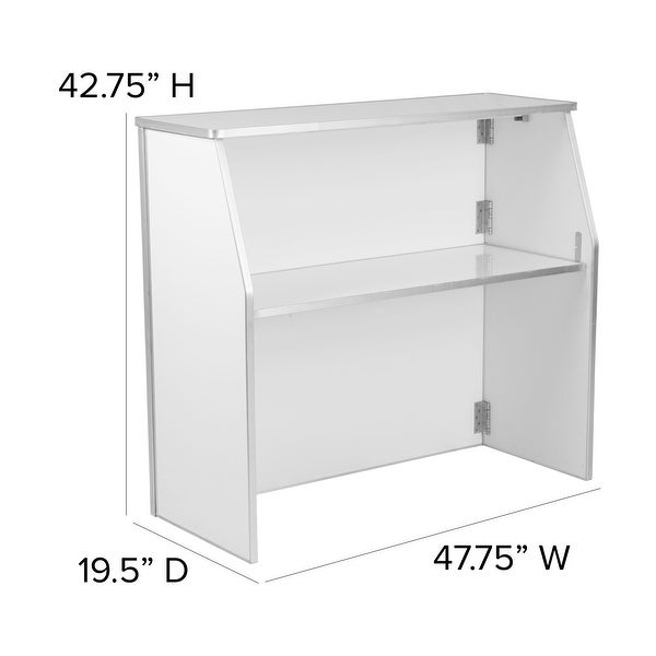 4-foot Laminate Portable Foldable Bar Table - 47.75