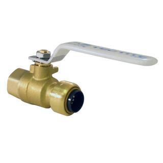 Tectite 12 in. Brass Push-to-Connect x Female Pipe Thread Ball Valve FSBBV12F