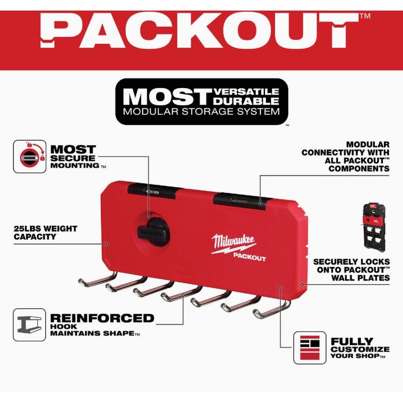 MW PACKOUT 7-Hook Rack Red