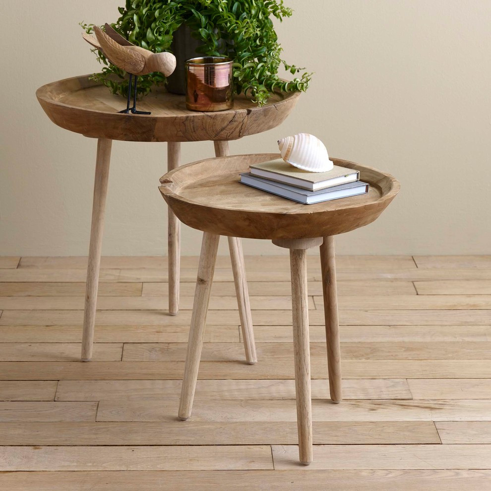 Takara Round Table   Midcentury   Side Tables And End Tables   by DESIGN IDEAS  Houzz