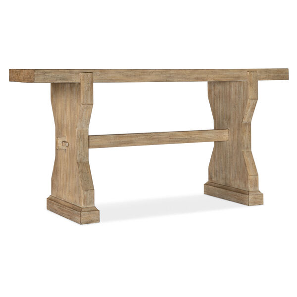 Commerce and Market Light Natural Trestle Sofa Table