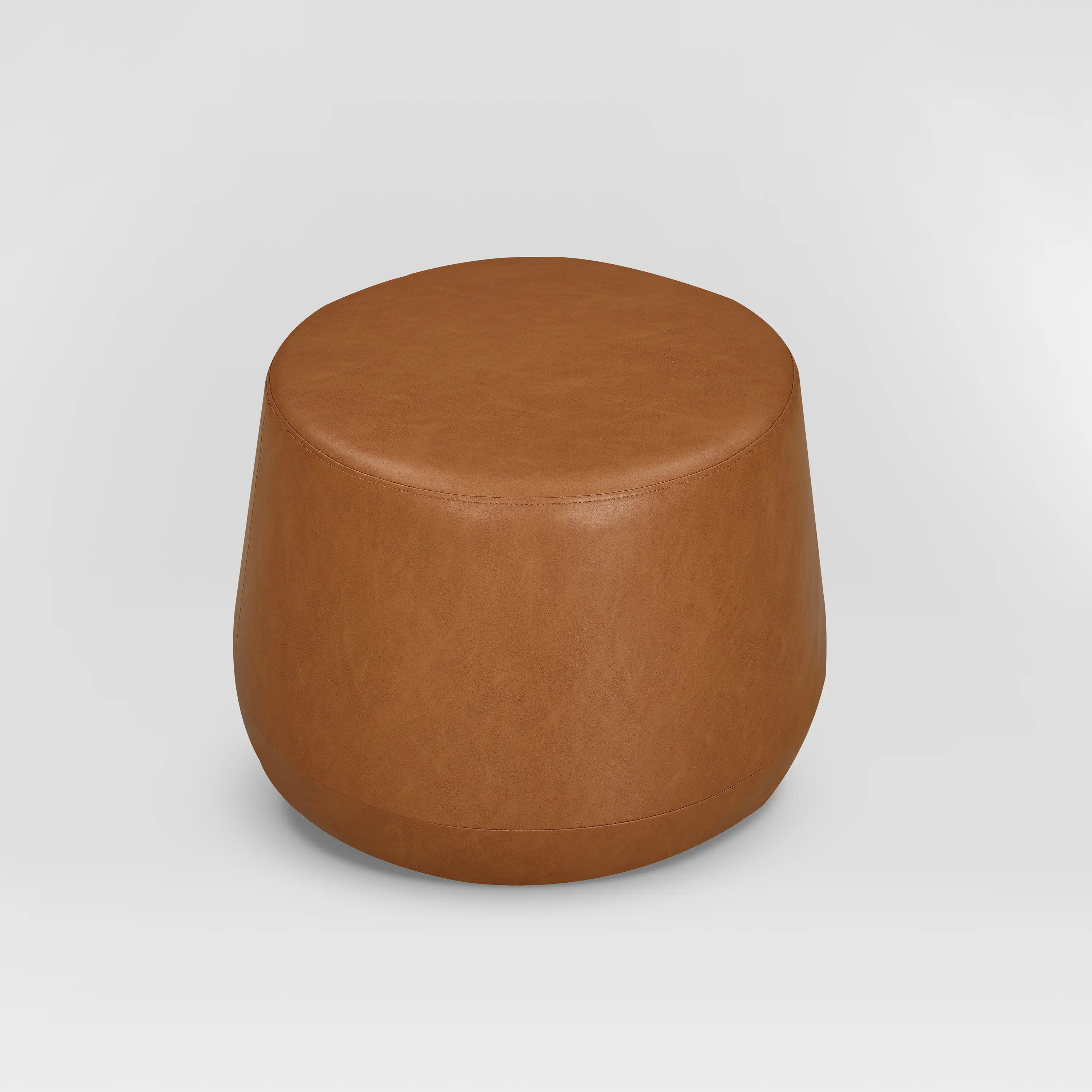 Grant Carmel Round Ottoman