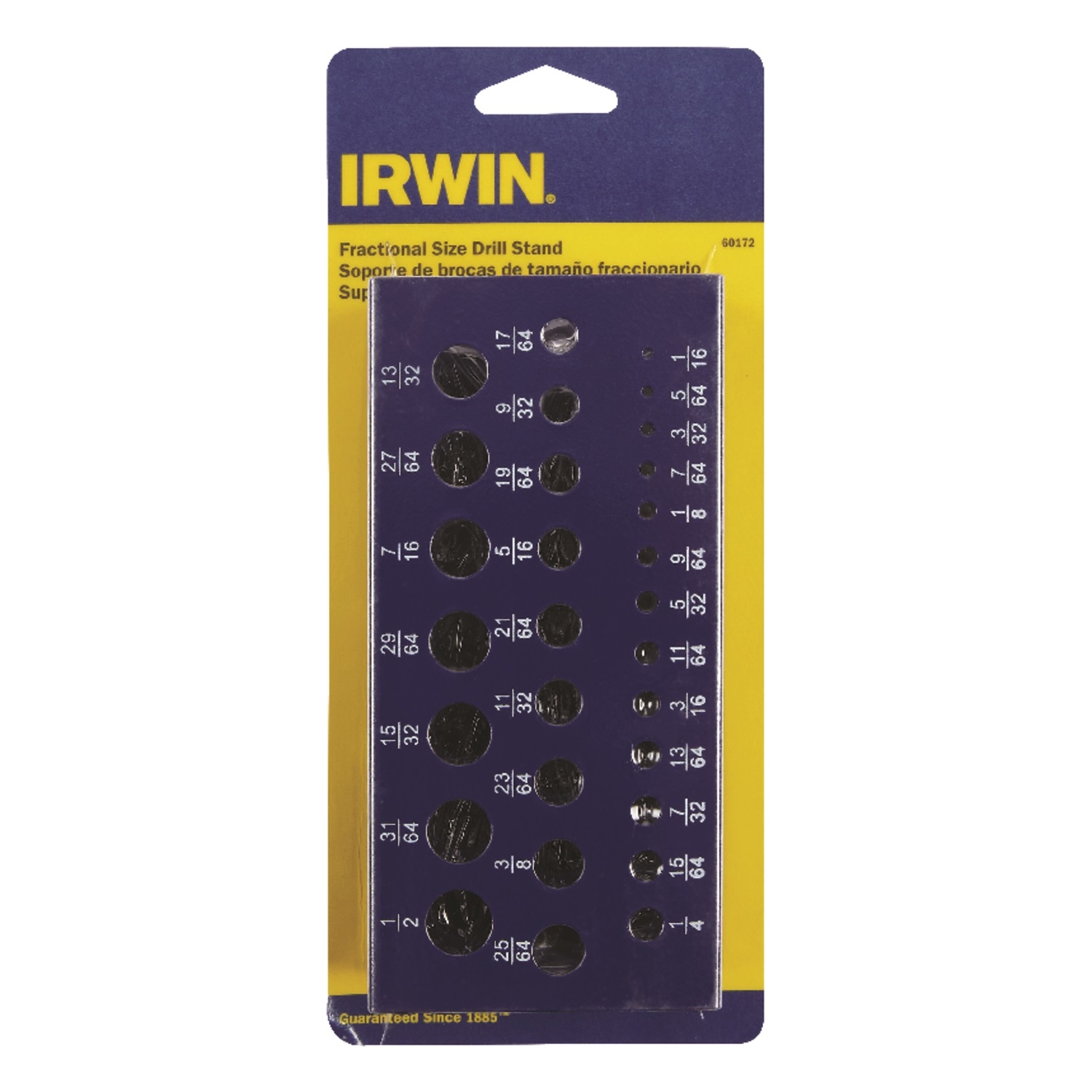 Irwin 1/16 to 1/2 in. Steel Drill Bit Tool 1 pc