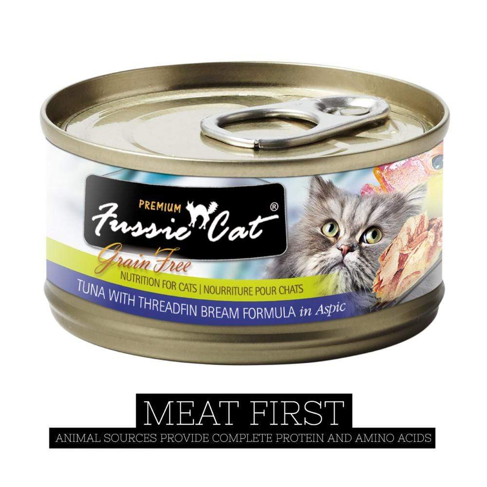 Fussie Cat Grain Free Premium Tuna with Threadfin Bream in Aspic Canne