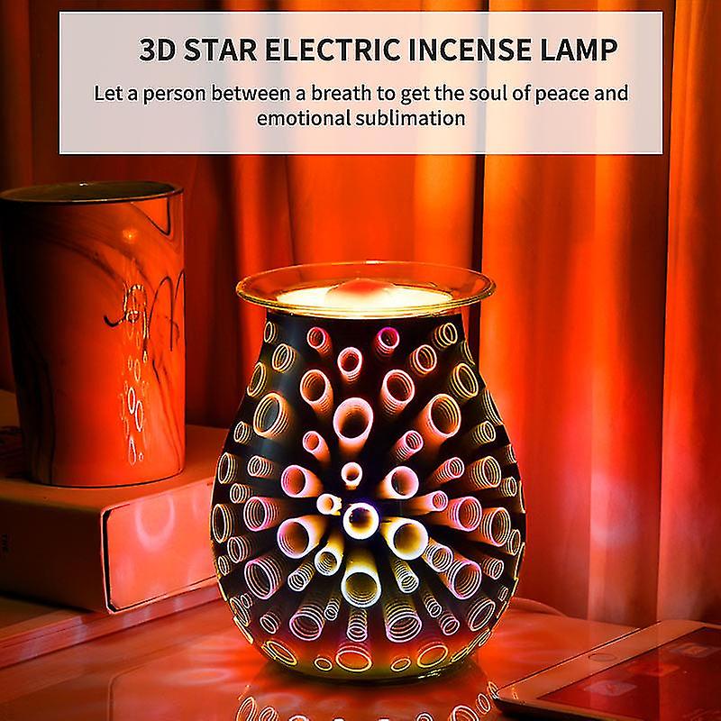 Aroma Electric Wax Melt Burner 3d Lamp Night Light Wax Warmer