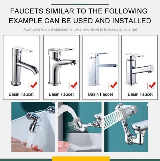 1080° ROTATING SPLASH FILTER FAUCET - BUY 2 FREE SHIPPING
