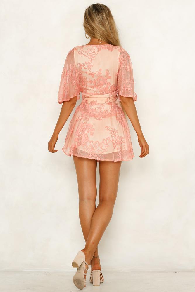 Got A Hold On Me Dress Blush