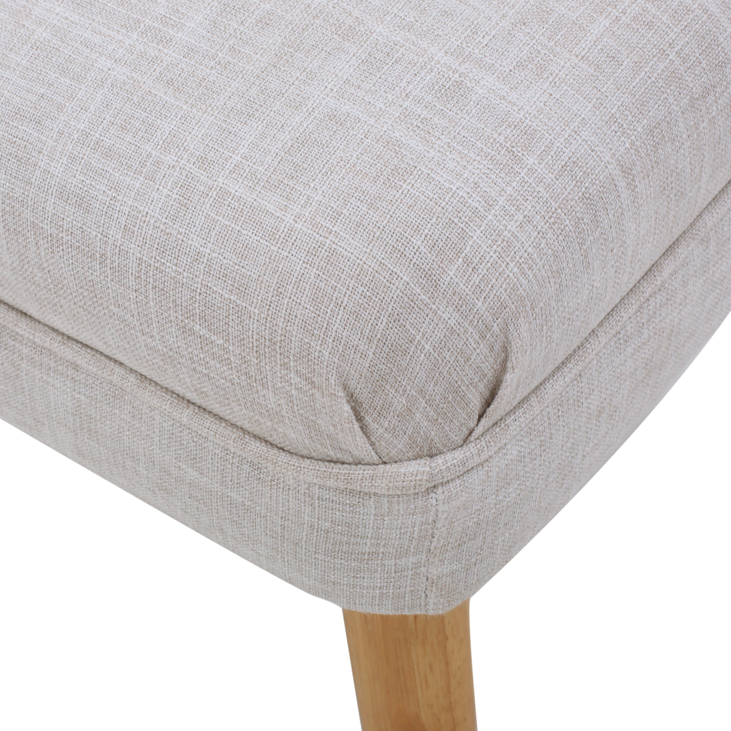 Dumont Mid Century Modern Fabric Ottoman Bench