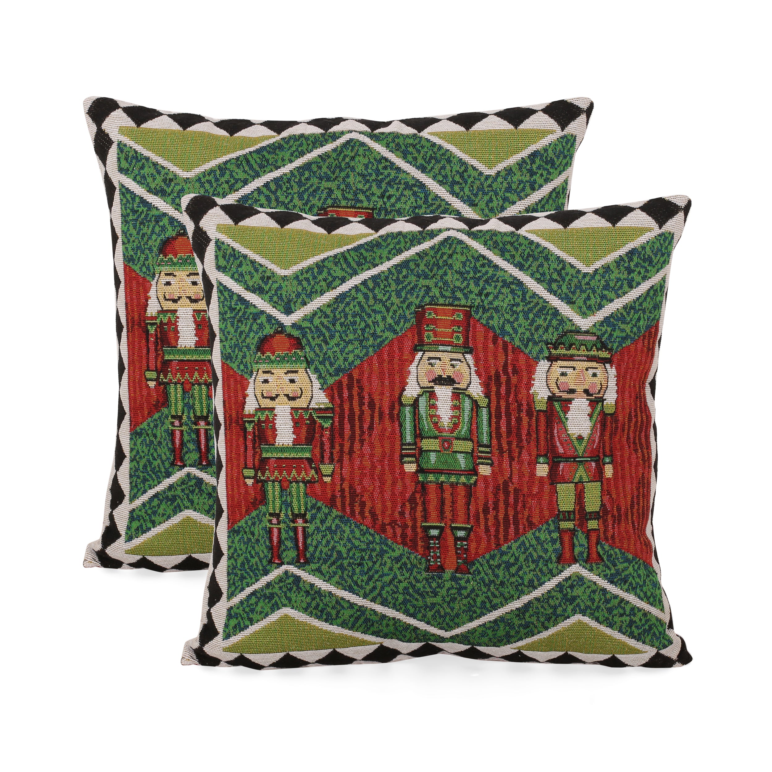 Bayou Modern Fabric Christmas Throw Pillow