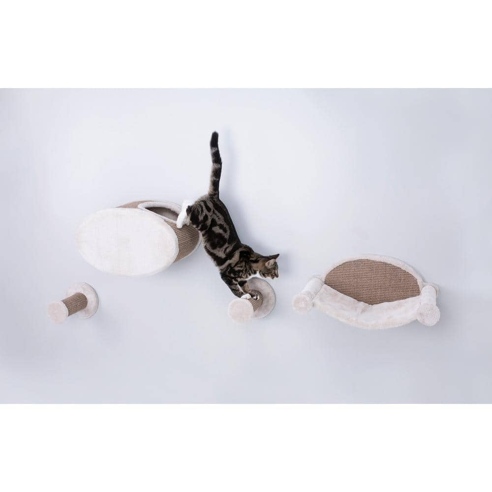 TRIXIE Brown Wall Mount Cat Playground and Condo 49924