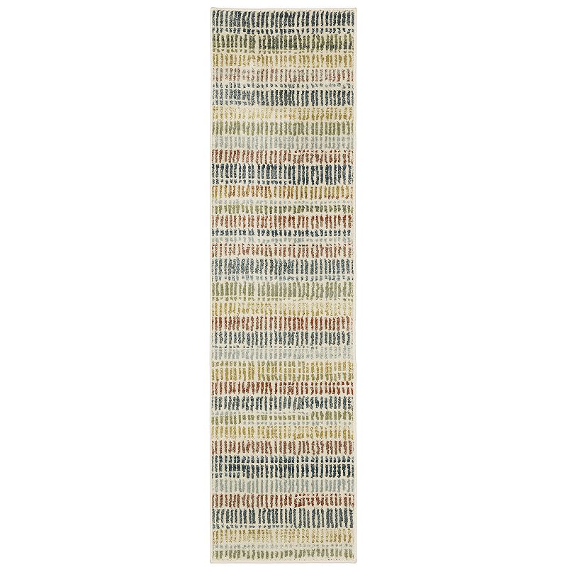 StyleHaven Bassel Distressed Striped Area Rug